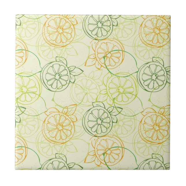 Carreau Motif au citron (Devant)