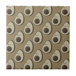 Carreau Motif Avocat de Style Vintage