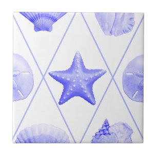 Carreau Motif Beach Seashell