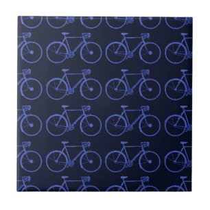 Carreau Motif bleu de vélos