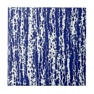 Carreau Motif bleu marine