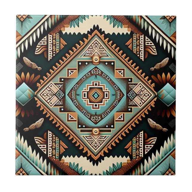 Carreau Motif Boho occidental (Devant)