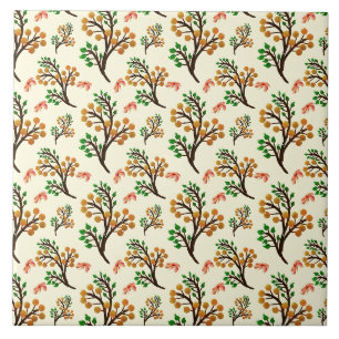Carreau Motif botanique sans couture avec une branche de f
