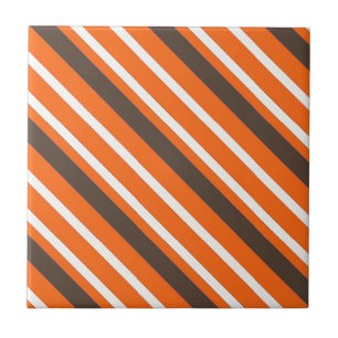 Carreau Motif Brown orange trié