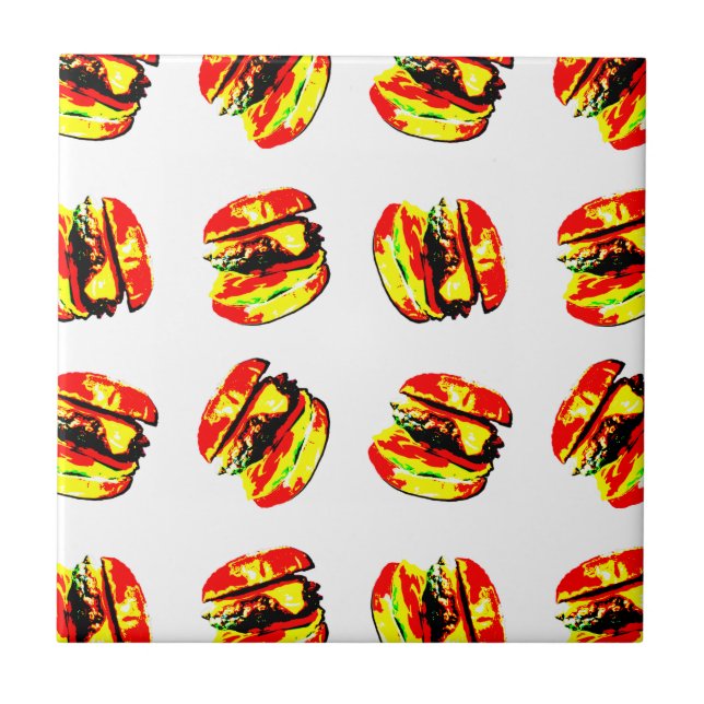 Carreau Motif Burger (Devant)