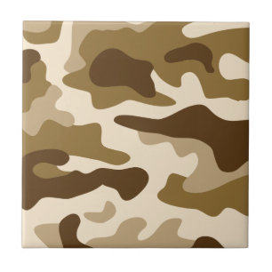 Carreau Motif camouflage beige
