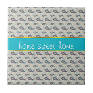 Carreau Motif Champagne Paisley