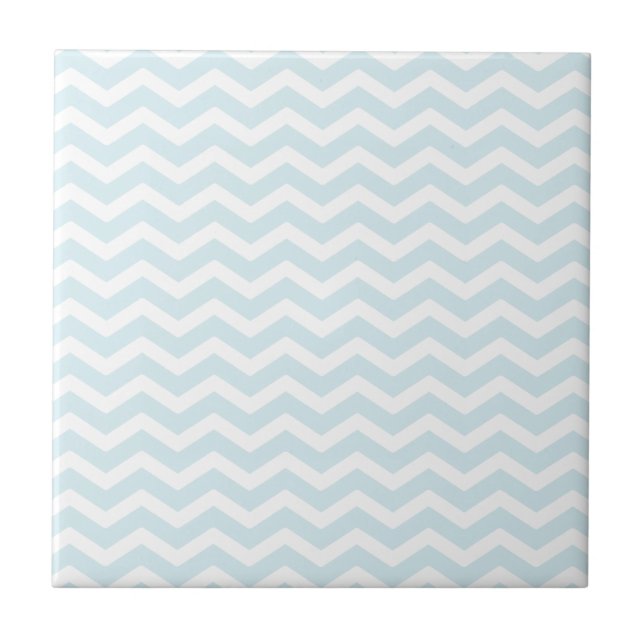 Carreau Motif Chevron Blanc Poudre (Devant)