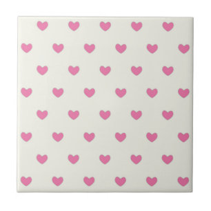 Carreau Motif Coeurs roses mignons