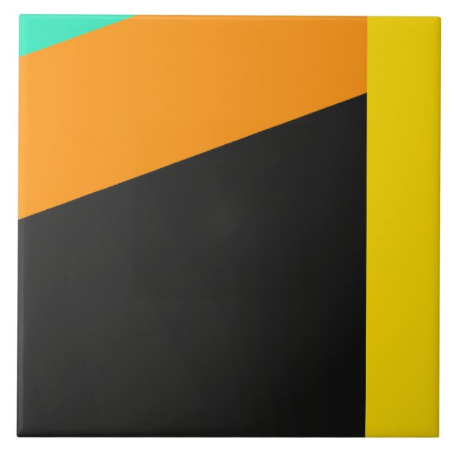 Carreau Motif coloré à rayures modernes (Devant)