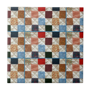Carreau Motif coloré de carrés d'édredon
