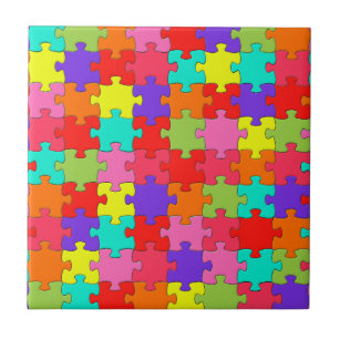 Carreau Motif coloré de casse-tête