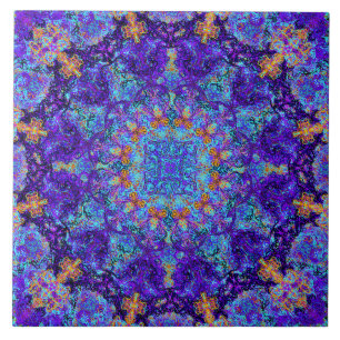 Carreau Motif coloré romantique marocain de mandala
