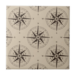 Carreau Motif Compass de navigation