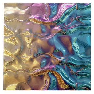 Carreau motif cool faux feuille