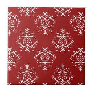 Carreau Motif Damas, Damas rouge, Damas français
