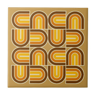 Carreau motif d'arche géométrique les années 70 style
