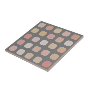 Carreau Motif d'art Carré rose orange Pastel Peach