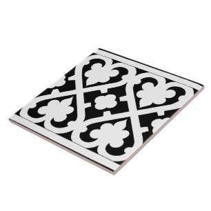 Carreau motif d'art déco gothique vintage