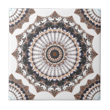 Motif de Black et Tan Mandala