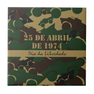 Carreau Motif de camouflage de véhicule militaire