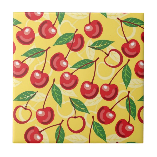 Carreau motif de cerisier (Devant)