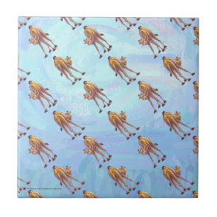 Carreau Motif de chameau sur Blue Heads and Tails