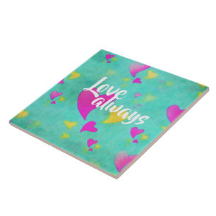 Carreau Motif de coeur mignon amour toujours Valentine