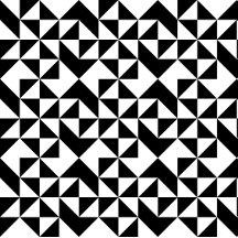Motif de conception géométrique noir et blanc