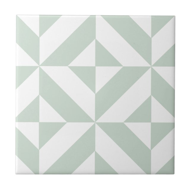Carreau Motif de cube géométrique cool Mint (Devant)