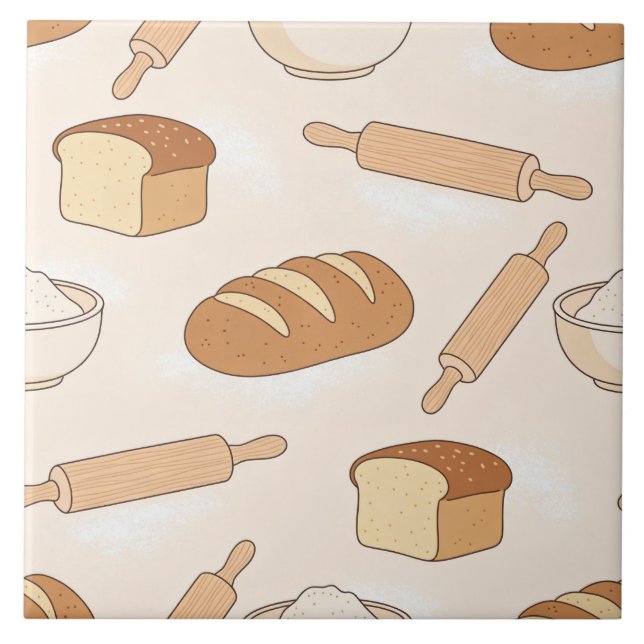 Carreau Motif de cuisson cosy (Devant)