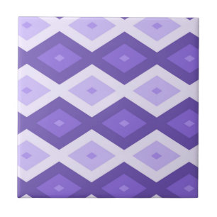 Carreau Motif de diamant violet