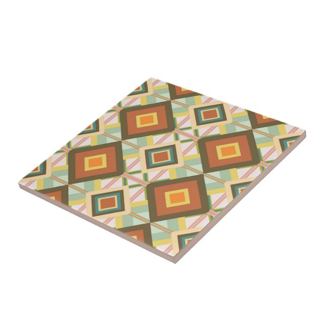 Carreau Motif de diamants d'art de la pop sud-ouest (Côté)