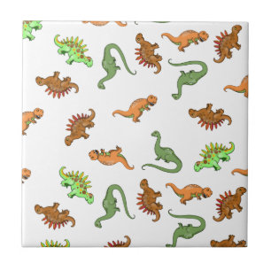 Carreau Motif de dinosaure mignon
