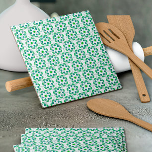 Carreau Motif de feuille, motif de feuilles, feuilles vert