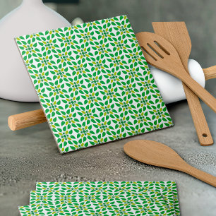 Carreau Motif de feuille, motif de feuilles, feuilles vert