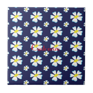 Carreau Motif de fleurs blanches Thunder_Cove