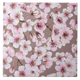 Carreau Motif de fleurs de cerisiers