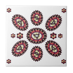 Carreau Motif de fleurs Mandala