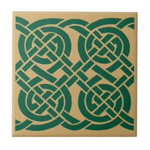 Carreau Motif de frise de nœuds celtiques