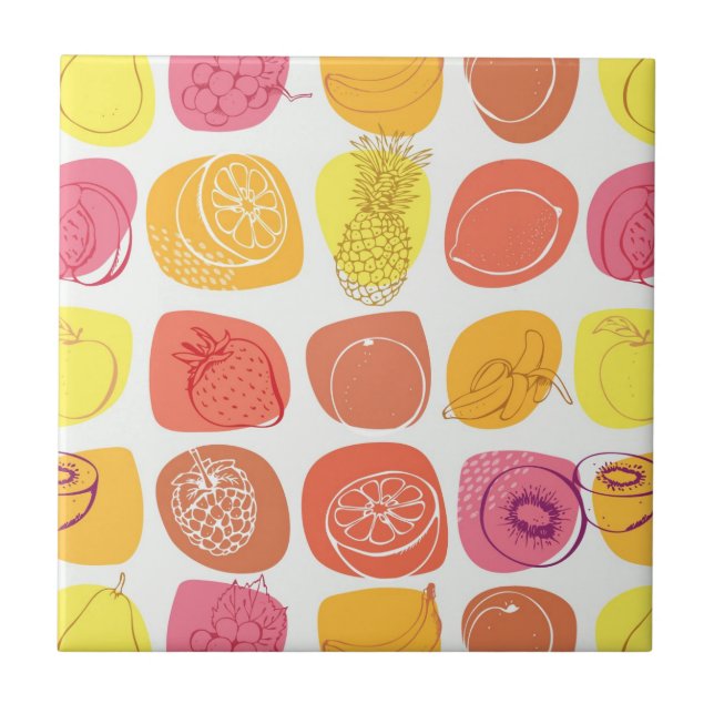 Carreau Motif de fruit (Devant)