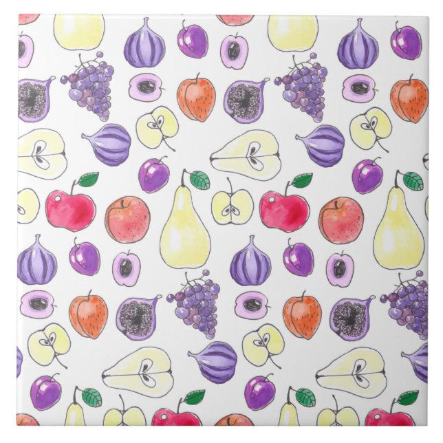Carreau Motif de fruits (Devant)