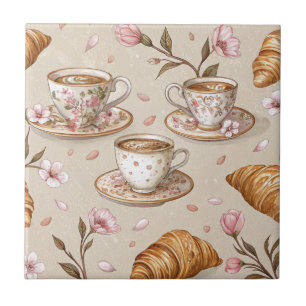 Carreau Motif de housse de café Fleur de Cerisier (9)