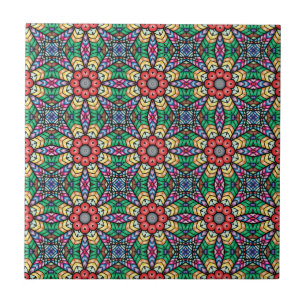 Carreau Motif de kaléidoscope coloré