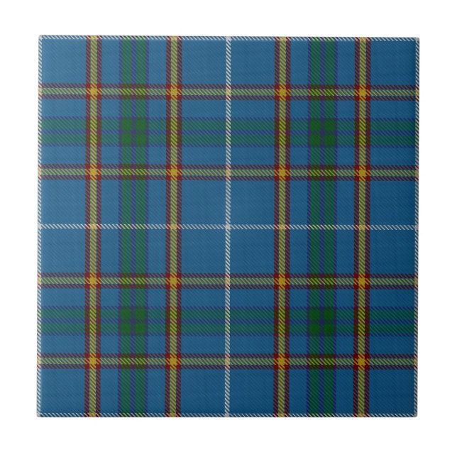 Carreau Motif de la chasse au tartan de Bain Clan (Devant)