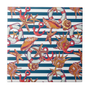 Carreau Motif De L'Amidon Et De La Grève