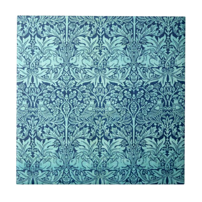 Carreau Motif de lapin de frère de William Morris dans le (Devant)