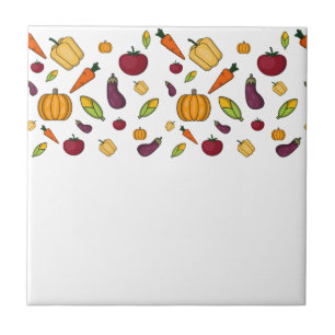 Carreau Motif de légumes mignons