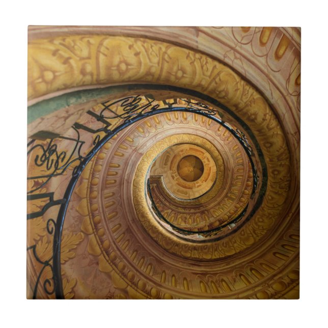 Carreau Motif de l'escalier de Swirl (Devant)