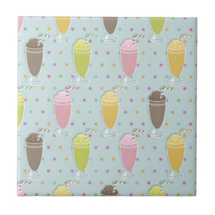 Carreau Motif de milkshake